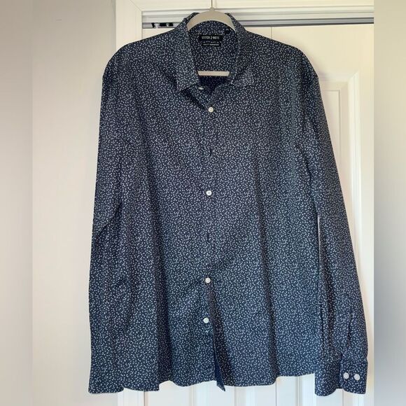 Stitch Note Men's Blue Dress Shirt Size 2XL - Picture 1 of 5
